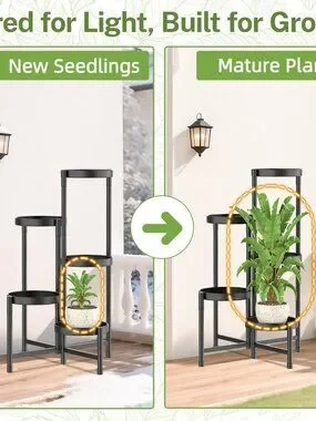 Other | Plant Stand Indoor Outdoor 5 Tier Corner Metal Flower Display ...